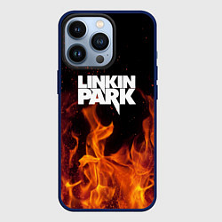 Чехол для iPhone 13 Pro Linkin Park: Hell Flame, цвет: 3D-тёмно-синий