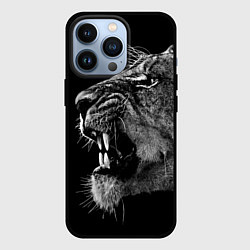 Чехол для iPhone 13 Pro Рык львицы, цвет: 3D-черный