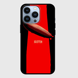 Чехол для iPhone 13 Pro Led Zeppelin: Red line, цвет: 3D-черный