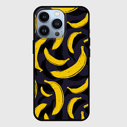 Чехол для iPhone 13 Pro Бананы, цвет: 3D-черный