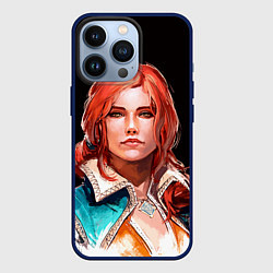 Чехол для iPhone 13 Pro Трисс, цвет: 3D-тёмно-синий