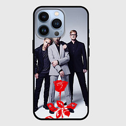 Чехол для iPhone 13 Pro Depeche Mode: Red Flower, цвет: 3D-черный