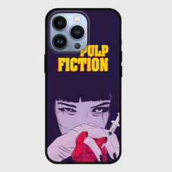 Чехол для iPhone 13 Pro Pulp Fiction: Dope Heart, цвет: 3D-черный