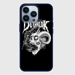 Чехол для iPhone 13 Pro Dethklok: Goat Skull, цвет: 3D-тёмно-синий