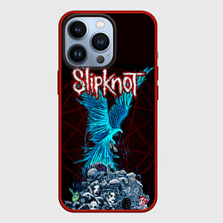 Чехол для iPhone 13 Pro Орел группа Slipknot, цвет: 3D-красный