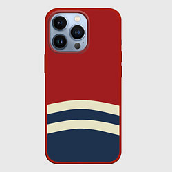 Чехол для iPhone 13 Pro Волны в море, цвет: 3D-красный