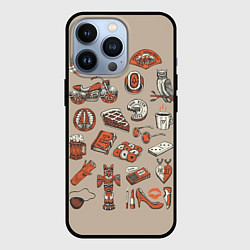 Чехол для iPhone 13 Pro Twin Peaks Pack, цвет: 3D-черный