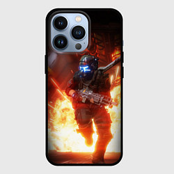 Чехол для iPhone 13 Pro Titanfall fighter runs, цвет: 3D-черный