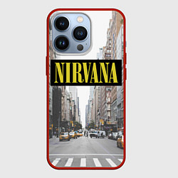 Чехол для iPhone 13 Pro Nirvana City, цвет: 3D-красный