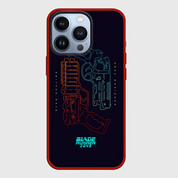 Чехол для iPhone 13 Pro Blade Runner Guns, цвет: 3D-красный