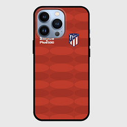 Чехол для iPhone 13 Pro Atletico Madrid: Red Ellipse, цвет: 3D-черный