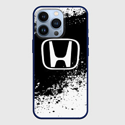 Чехол для iPhone 13 Pro Honda: Black Spray, цвет: 3D-тёмно-синий