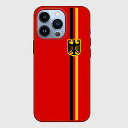 Чехол для iPhone 13 Pro Германия, цвет: 3D-красный