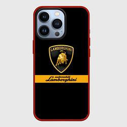 Чехол для iPhone 13 Pro Lamborghini Automobili, цвет: 3D-красный