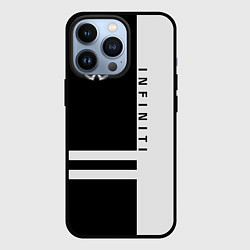 Чехол для iPhone 13 Pro Infiniti: B&W Lines, цвет: 3D-черный