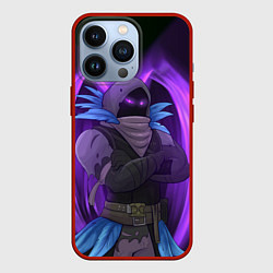 Чехол для iPhone 13 Pro Violet Raven, цвет: 3D-красный