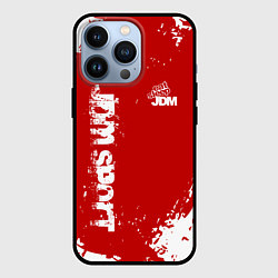Чехол для iPhone 13 Pro Eat Sleep JDM: Red Style, цвет: 3D-черный