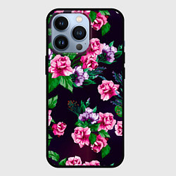 Чехол для iPhone 13 Pro Розы во тьме, цвет: 3D-черный