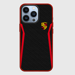 Чехол для iPhone 13 Pro Porsche: Sport Edition, цвет: 3D-красный