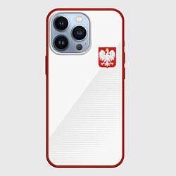 Чехол для iPhone 13 Pro Poland Team: Home WC-2018, цвет: 3D-красный