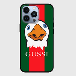 Чехол для iPhone 13 Pro GUSSI Beak, цвет: 3D-черный