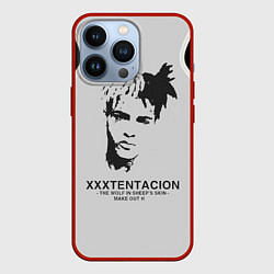 Чехол для iPhone 13 Pro XXXTentacion RIP, цвет: 3D-красный