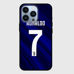 Чехол для iPhone 13 Pro Ronaldo 7: Blue Sport, цвет: 3D-черный
