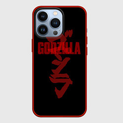 Чехол для iPhone 13 Pro Godzilla: Hieroglyphs, цвет: 3D-красный