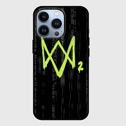 Чехол для iPhone 13 Pro Watch Dogs 2: Binary Code, цвет: 3D-черный