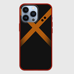 Чехол для iPhone 13 Pro KATSUKI BAKUGOU полосы, цвет: 3D-красный