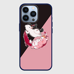 Чехол для iPhone 13 Pro MONOKUMA X MONOMI, цвет: 3D-тёмно-синий