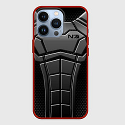 Чехол для iPhone 13 Pro Soldier N7, цвет: 3D-красный