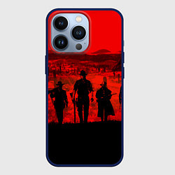 Чехол для iPhone 13 Pro RDR 2: Sunset, цвет: 3D-тёмно-синий