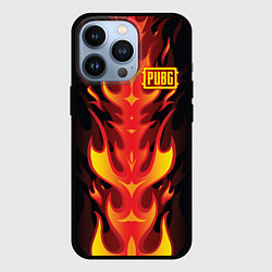 Чехол для iPhone 13 Pro PUBG: Hell Flame, цвет: 3D-черный
