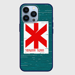 Чехол для iPhone 13 Pro Cyberpunk: Trauma Team, цвет: 3D-тёмно-синий