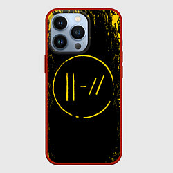Чехол для iPhone 13 Pro 21 Pilots: Yellow & Black, цвет: 3D-красный