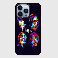 Чехол для iPhone 13 Pro The Beatles: Art Faces, цвет: 3D-черный
