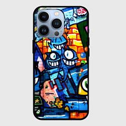 Чехол для iPhone 13 Pro Graffiti Exclusive, цвет: 3D-черный