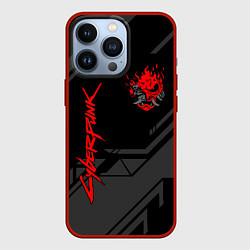 Чехол для iPhone 13 Pro Cyberpunk 2077: Grey Samurai, цвет: 3D-красный