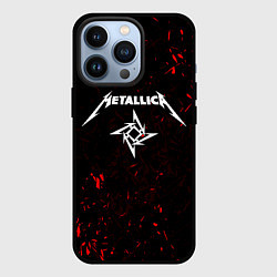 Чехол для iPhone 13 Pro METALLICA, цвет: 3D-черный