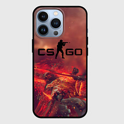 Чехол для iPhone 13 Pro CS GO logo abstract style, цвет: 3D-черный
