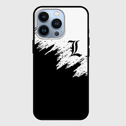 Чехол для iPhone 13 Pro L letter line, цвет: 3D-черный
