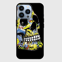 Чехол для iPhone 13 Pro Graffiti - Skull, цвет: 3D-черный
