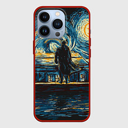 Чехол для iPhone 13 Pro Sherlock, цвет: 3D-красный