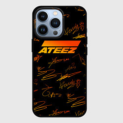 Чехол для iPhone 13 Pro ATEEZ АВТОГРАФЫ, цвет: 3D-черный