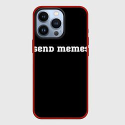 Чехол для iPhone 13 Pro Send Memes, цвет: 3D-красный