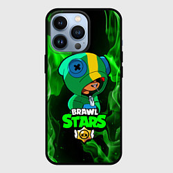 Чехол для iPhone 13 Pro Brawl Stars LEON, цвет: 3D-черный