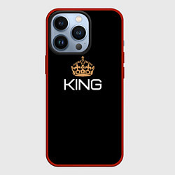 Чехол для iPhone 13 Pro Король, цвет: 3D-красный