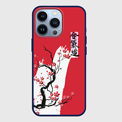 Чехол для iPhone 13 Pro Сакура Айкидо, цвет: 3D-тёмно-синий