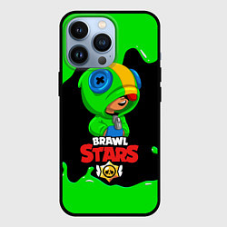 Чехол для iPhone 13 Pro BRAWL STARS LEON, цвет: 3D-черный